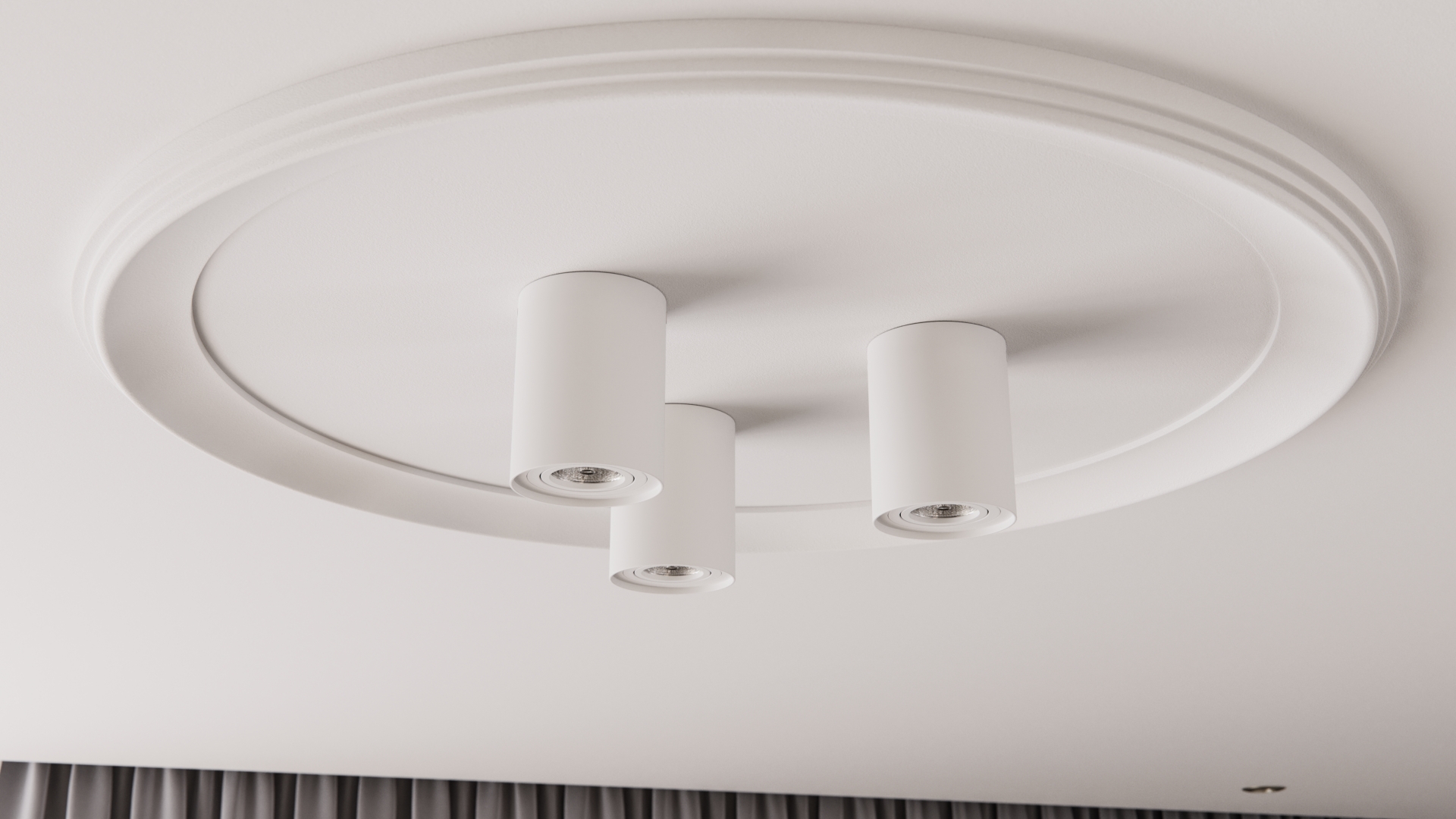 Hlavní osvětlení z povrchově montovaných lamp